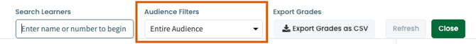 Audience Filter