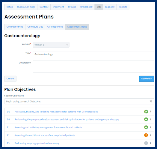 Assessment Plan Builder