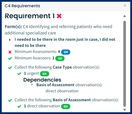 LearnerDashboardDependenciesDisplayOnTagRequirementsPopup