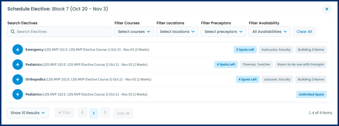 scheduleelective