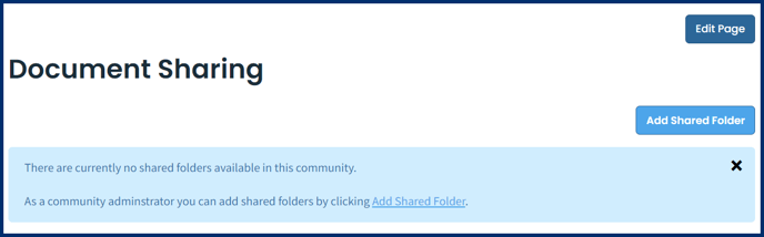 Adding Document Sharing Folder
