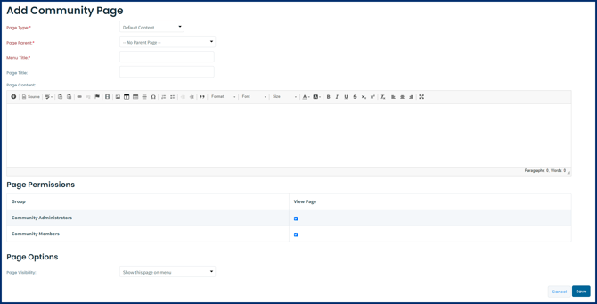 Default Content Page