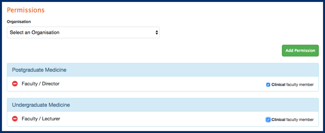 Clinical Faculty Member Permission