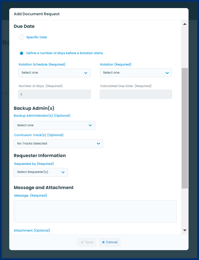 Create & Manage Document Requests