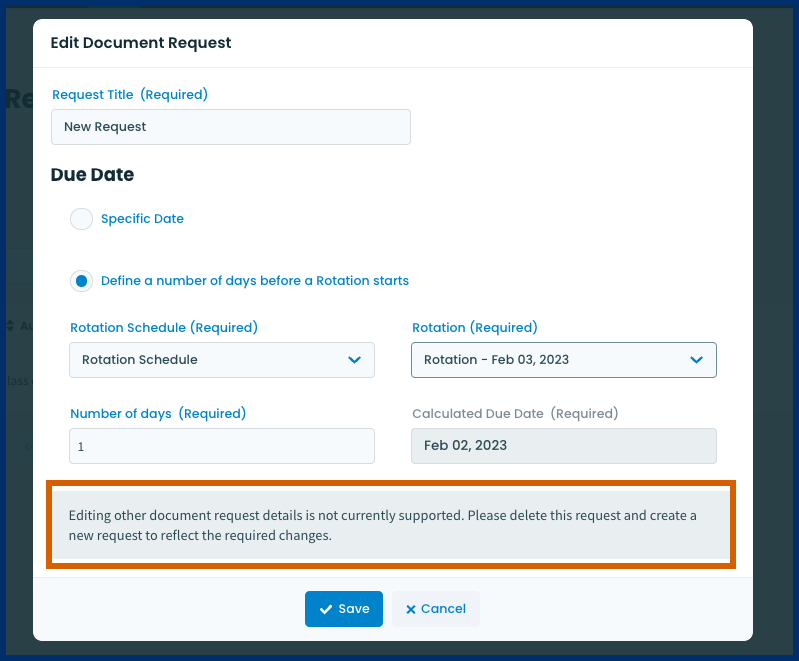 Create & Manage Document Requests