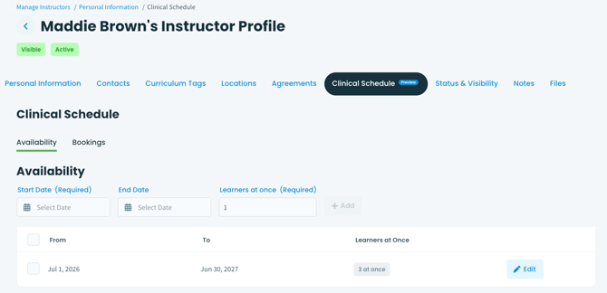 Preceptor Availability (2)